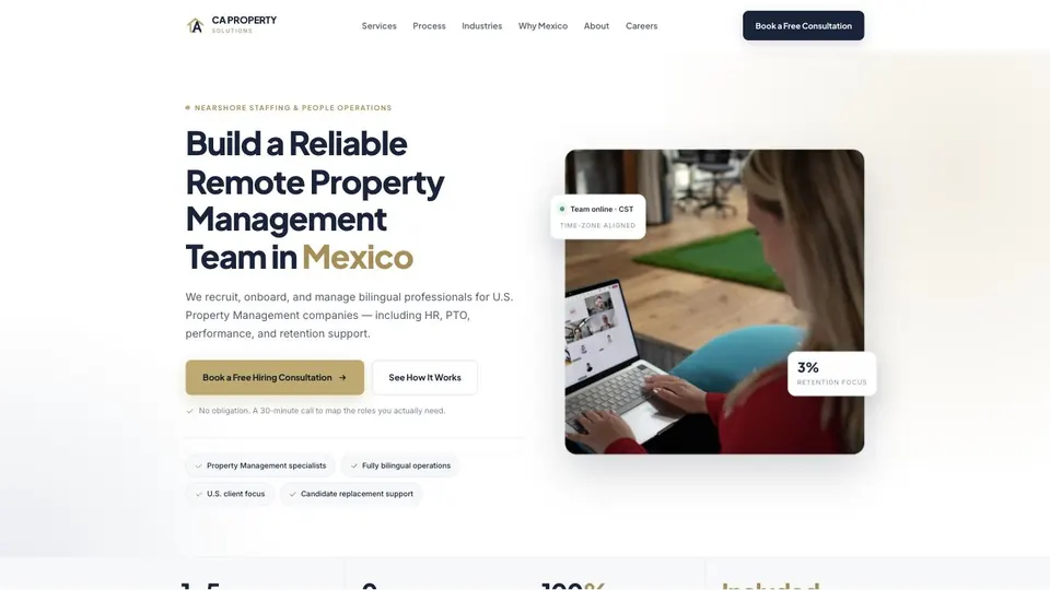 Página de inicio de CA Property Solutions